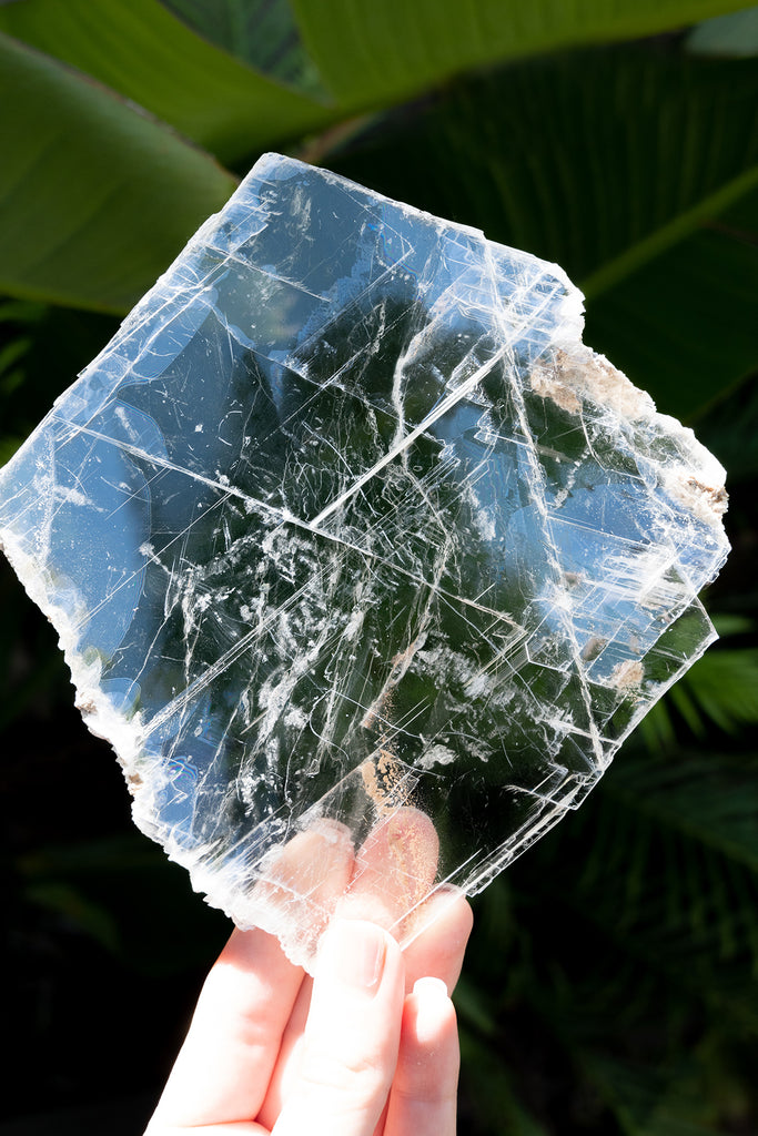 selenite window charging plate crystal