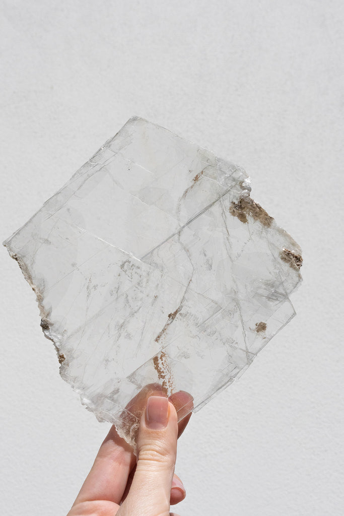 selenite window charging plate crystal