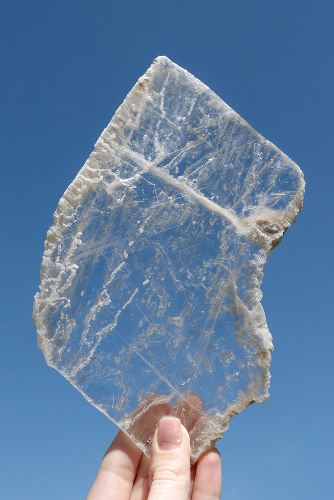 selenite window charging plate crystal