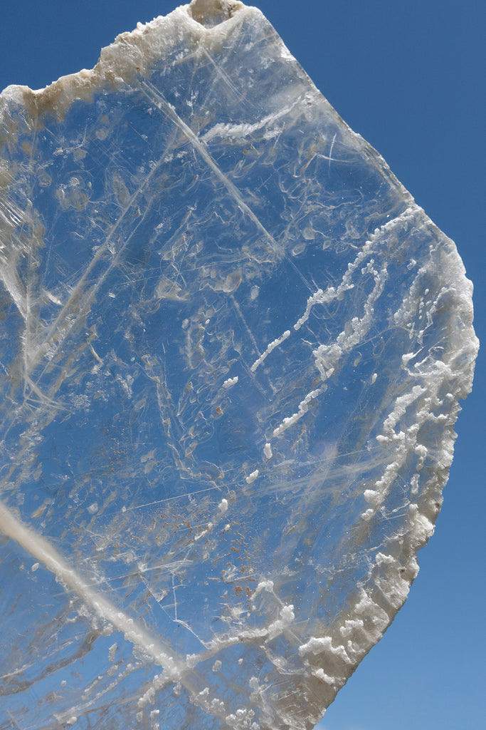 selenite window charging plate crystal
