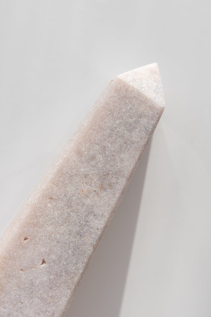 pink amethyst obelisk