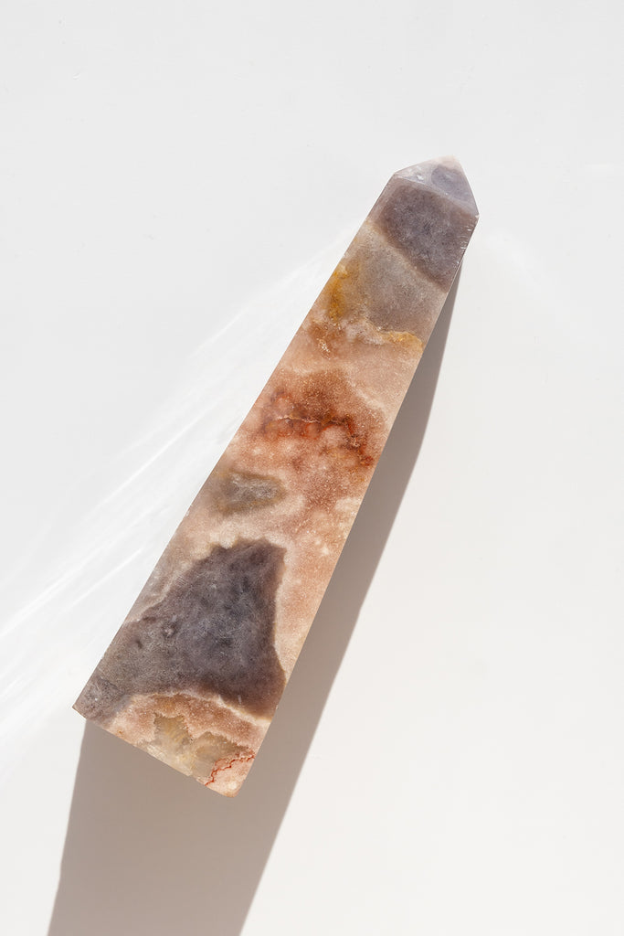 pink amethyst obelisk