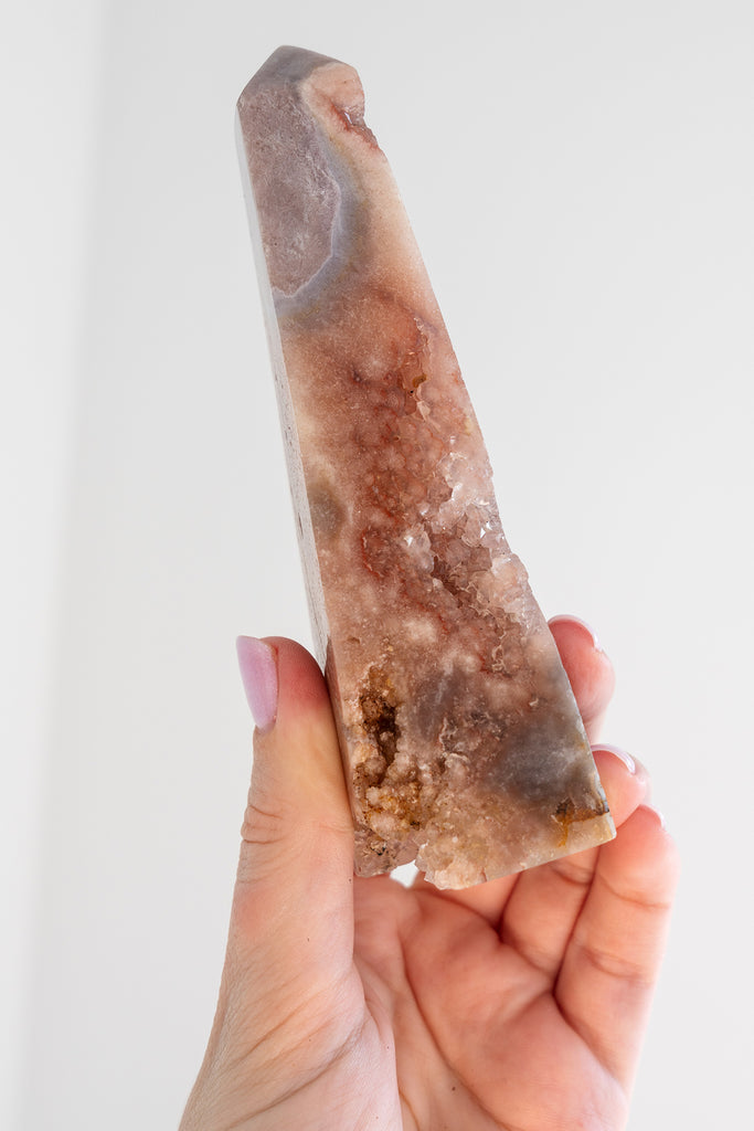 pink amethyst obelisk
