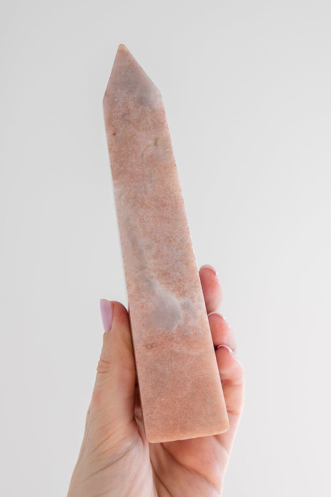 pink amethyst obelisk