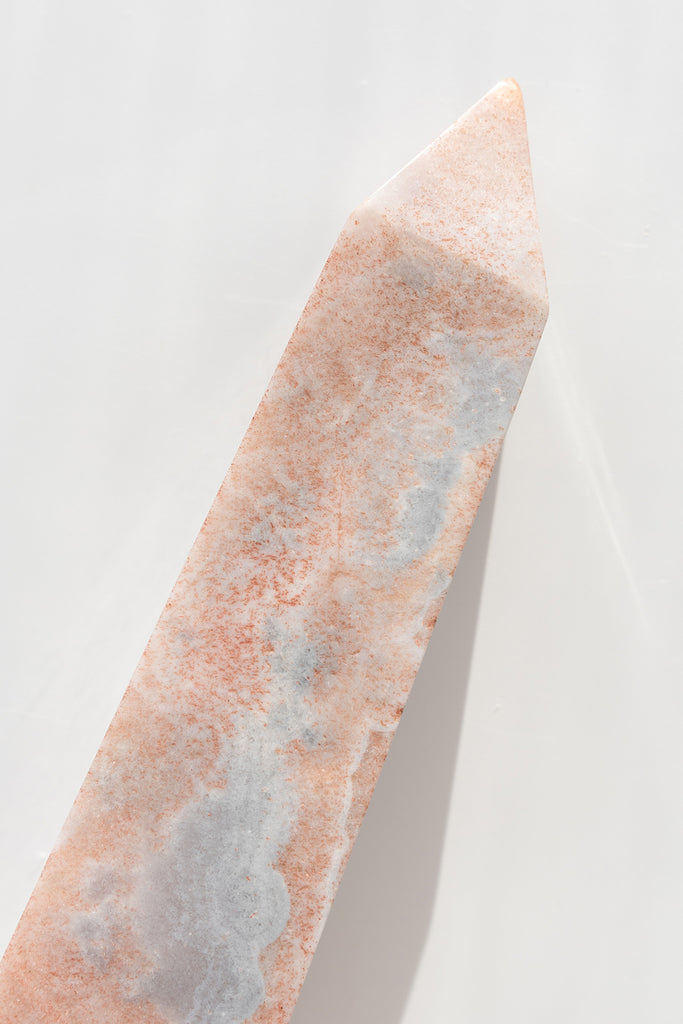 pink amethyst obelisk