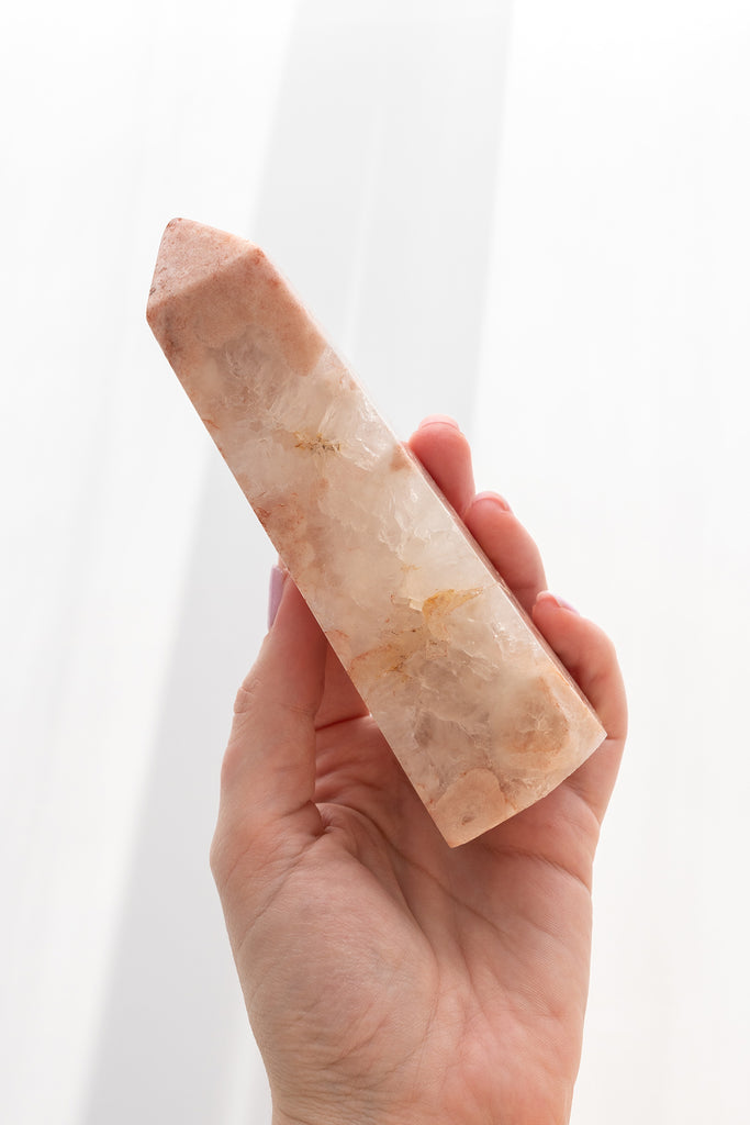 pink amethyst obelisk