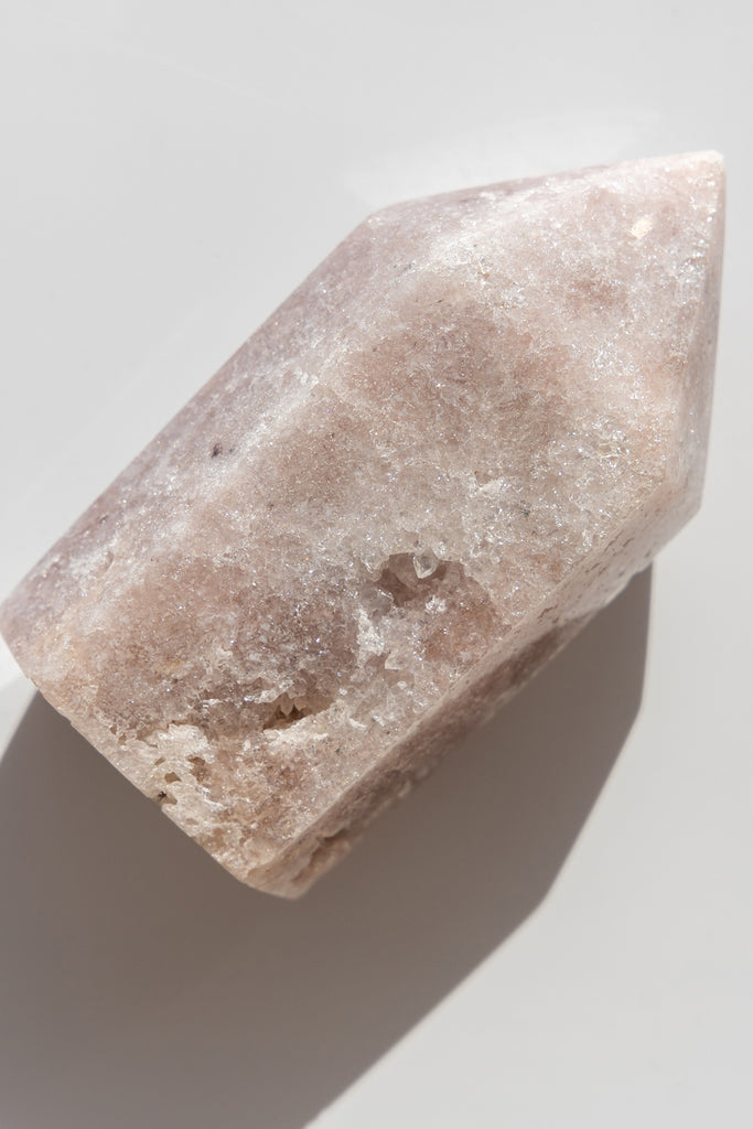 pink amethyst druzy point 