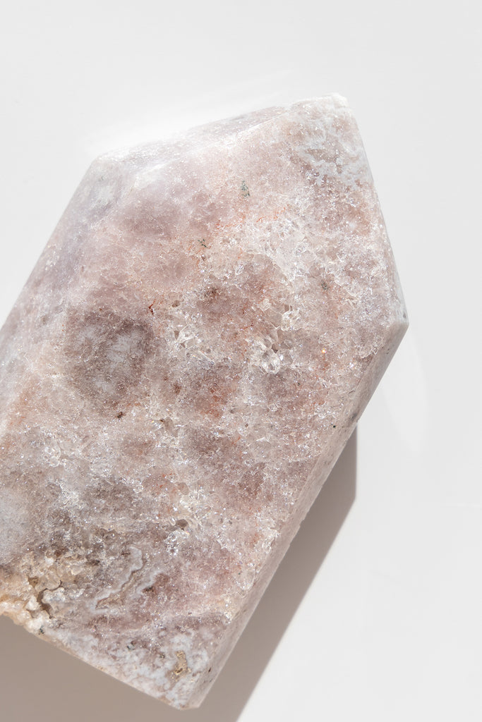 pink amethyst druzy point