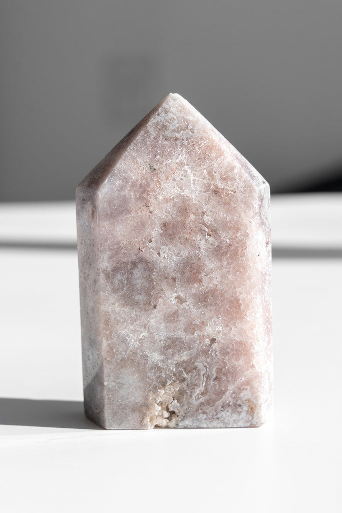 pink amethyst druzy point
