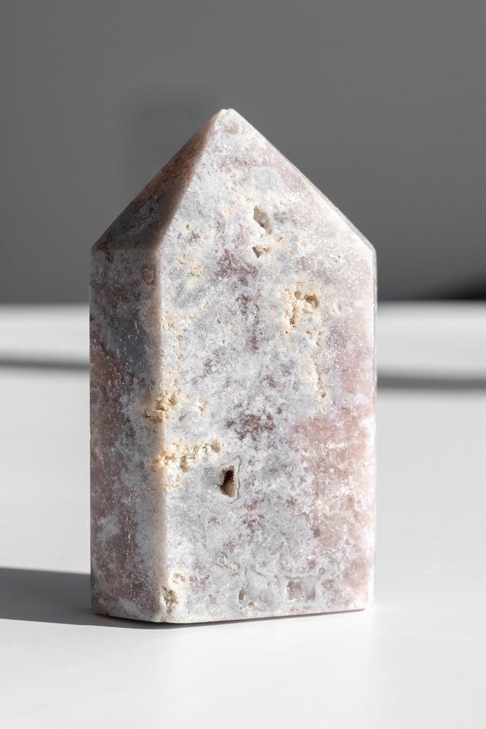 pink amethyst druzy point