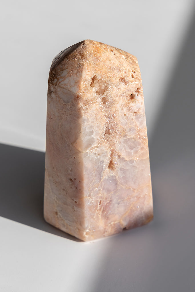 pink amethyst druzy point