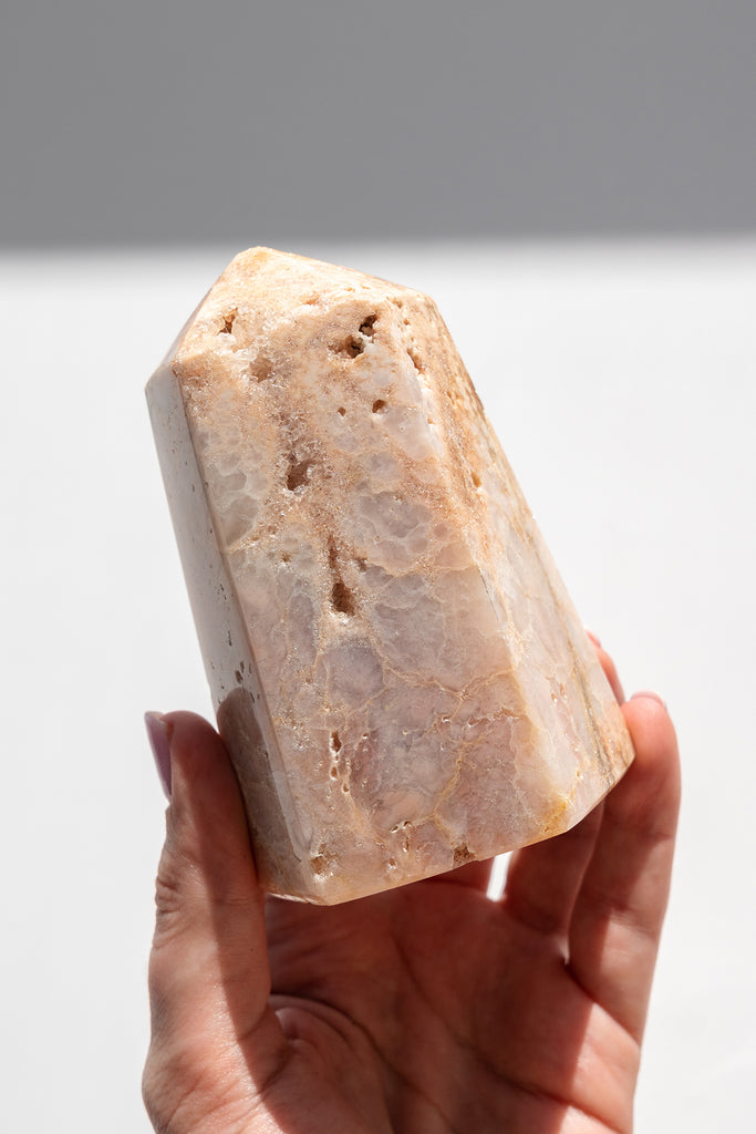 pink amethyst druzy point