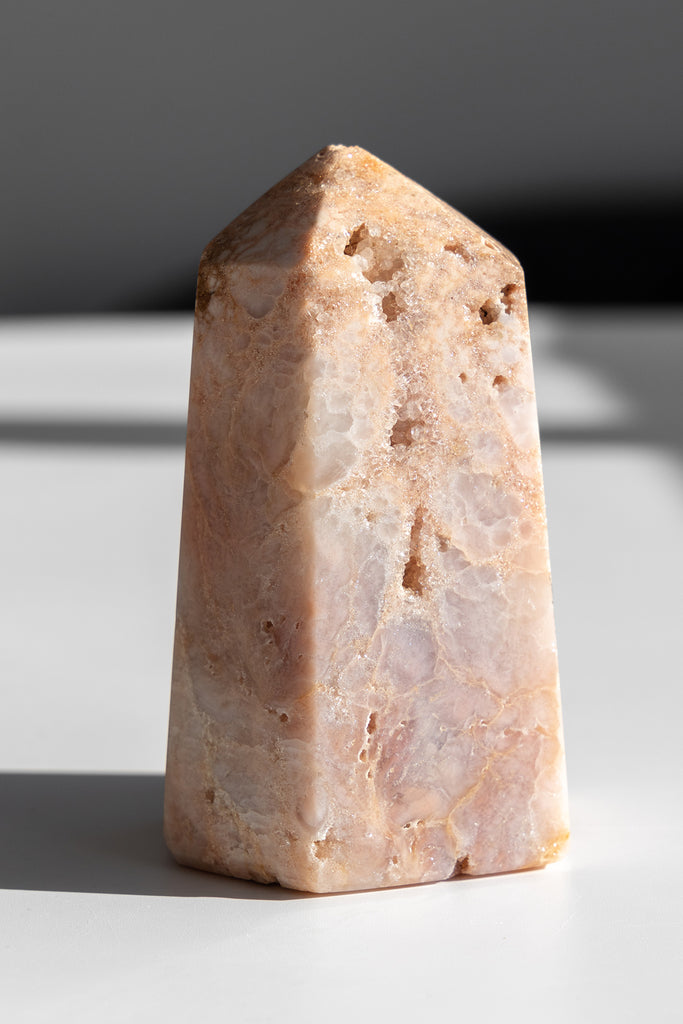 pink amethyst druzy point