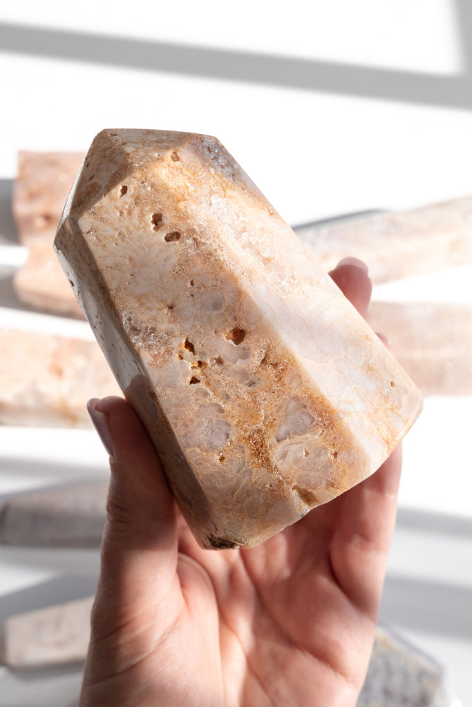 pink amethyst druzy point