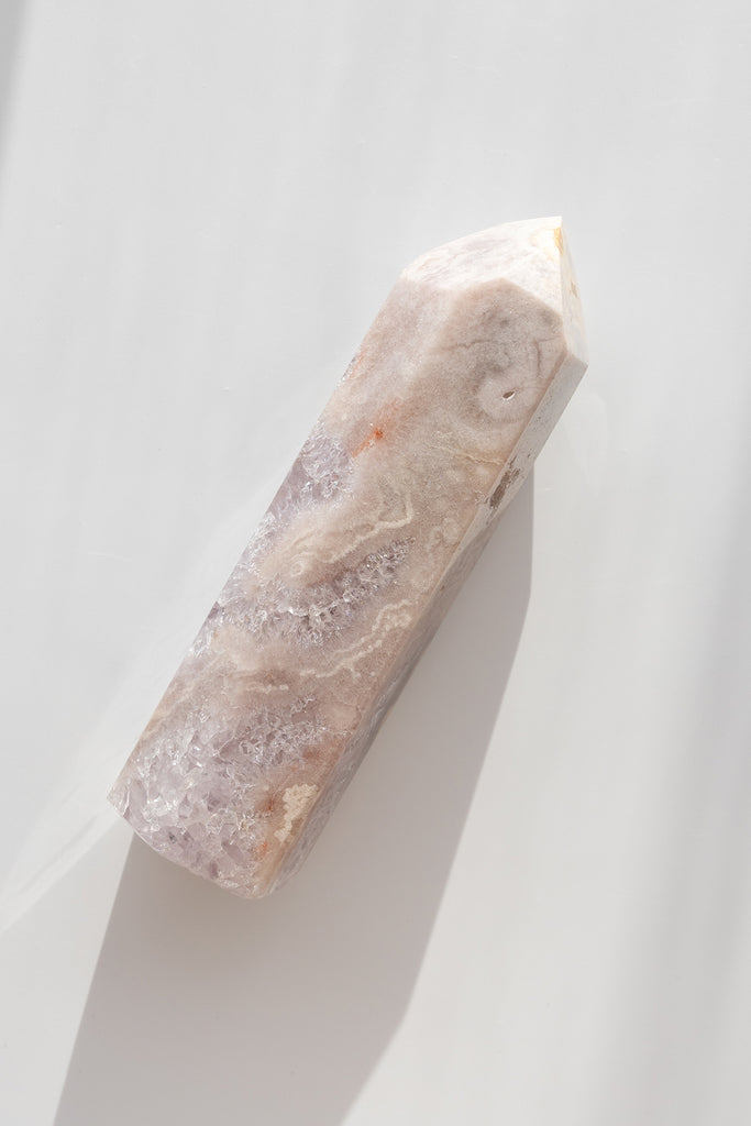 pink amethyst druzy point