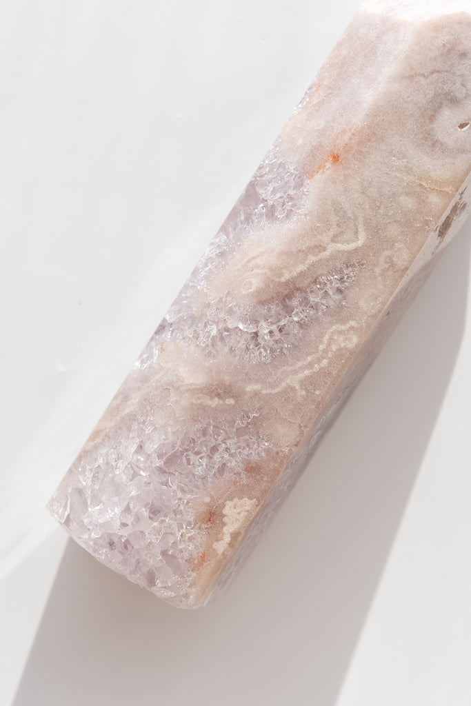 pink amethyst druzy point