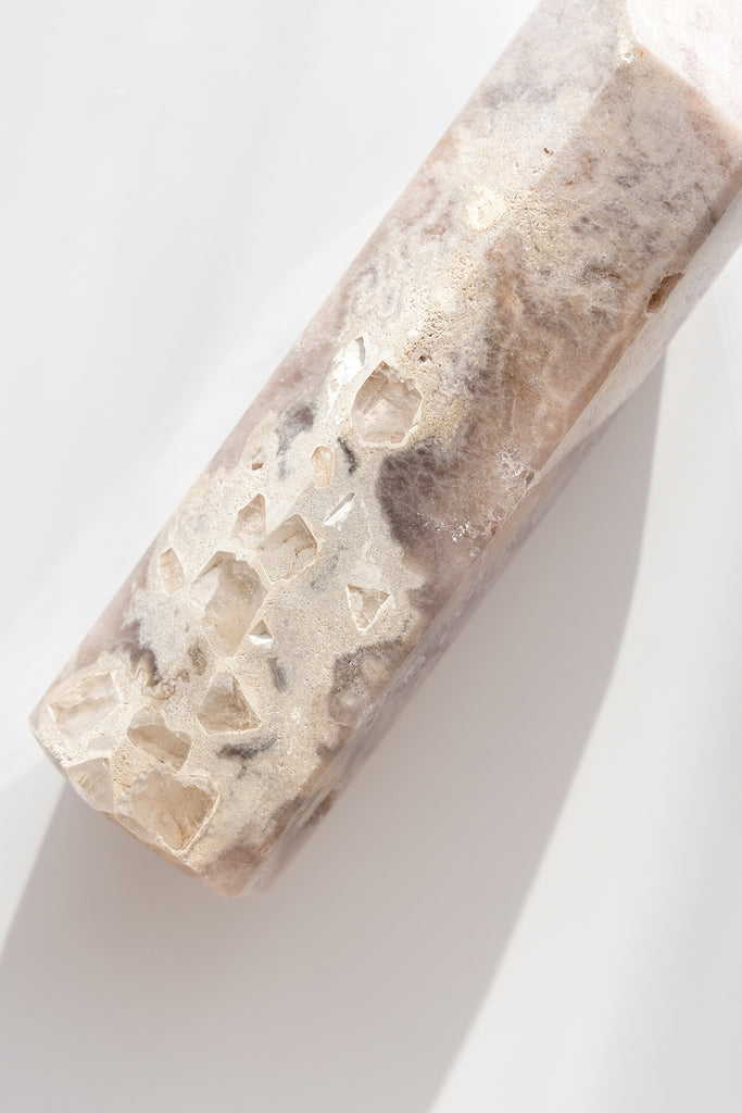 pink amethyst druzy point