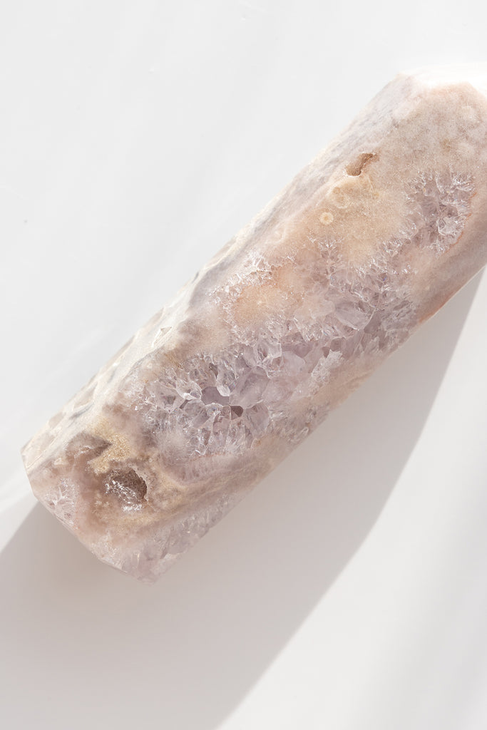 pink amethyst druzy point