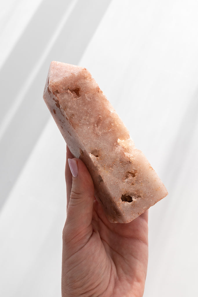 pink amethyst obelisk