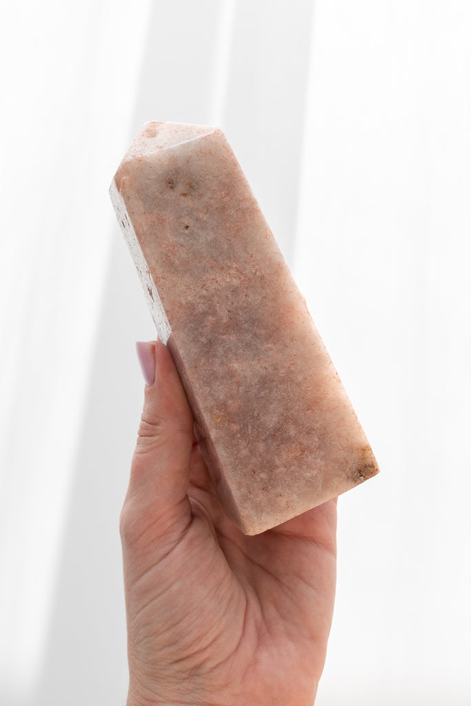 pink amethyst obelisk