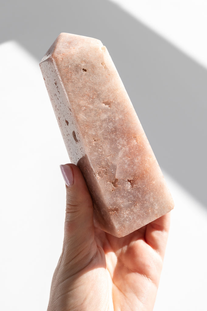 pink amethyst obelisk