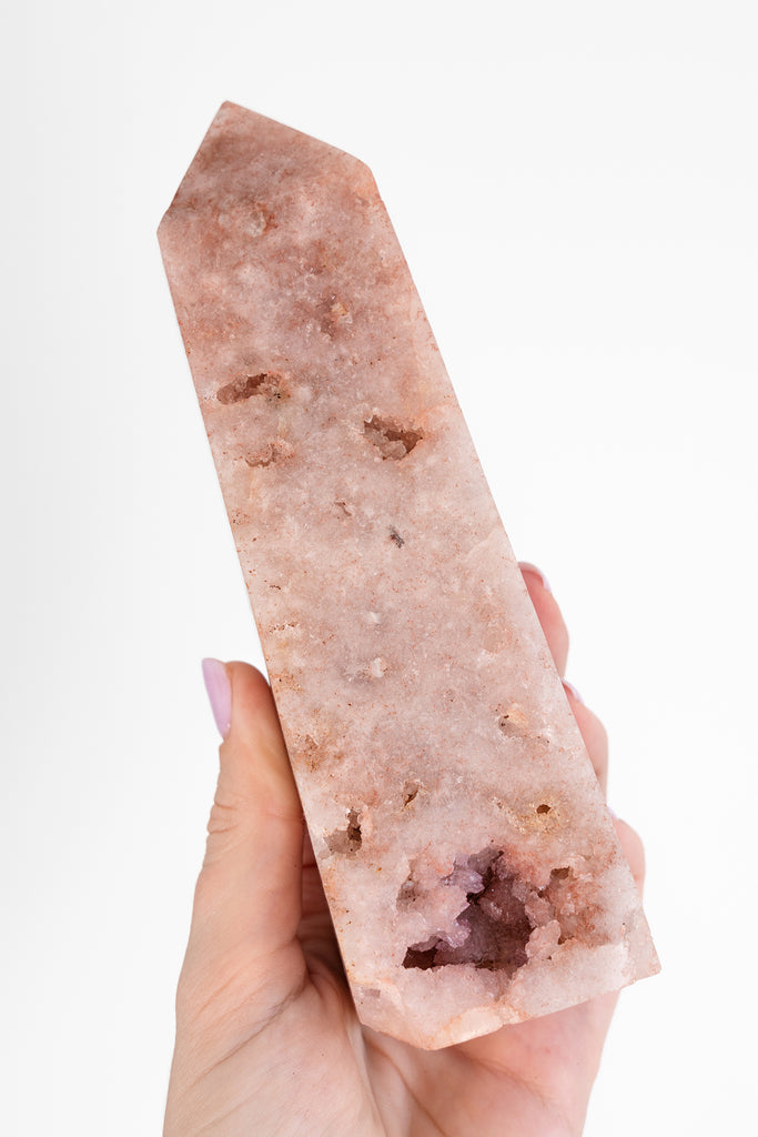 pink amethyst obelisk