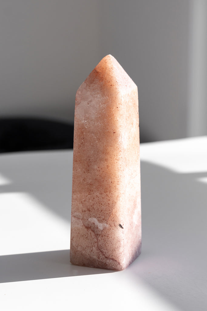pink amethyst obelisk