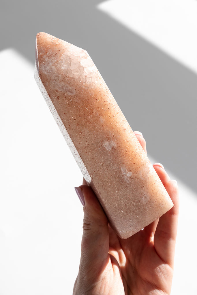 pink amethyst obelisk