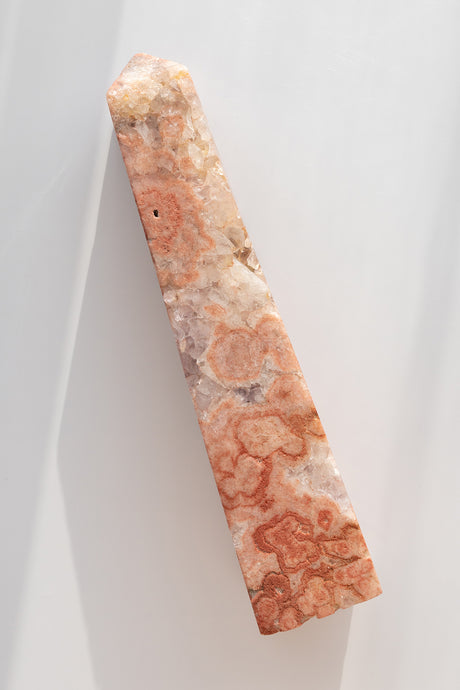 pink amethyst obelisk druzy