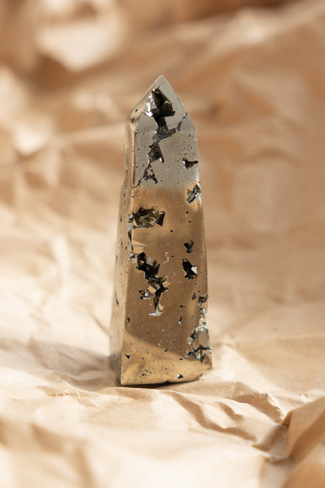 pyrite obelisk point polished aaa grade
