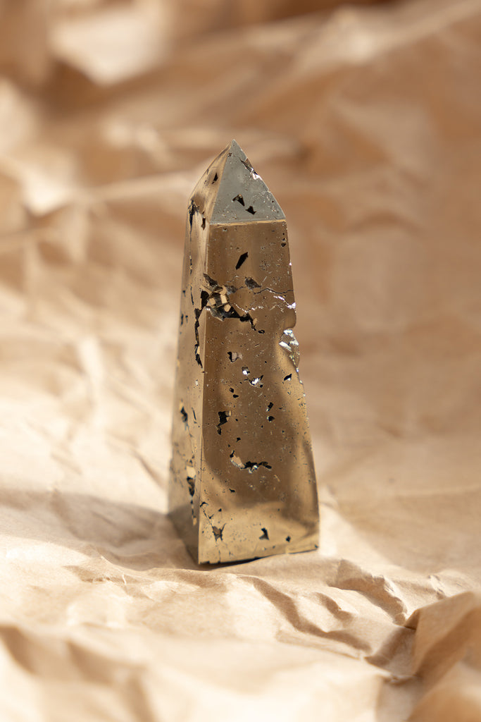 pyrite obelisk point polished aaa grade