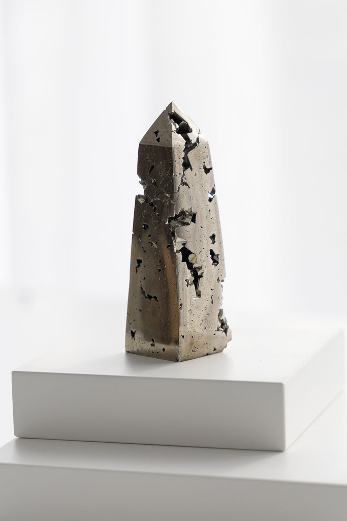 pyrite obelisk point polished aaa grade