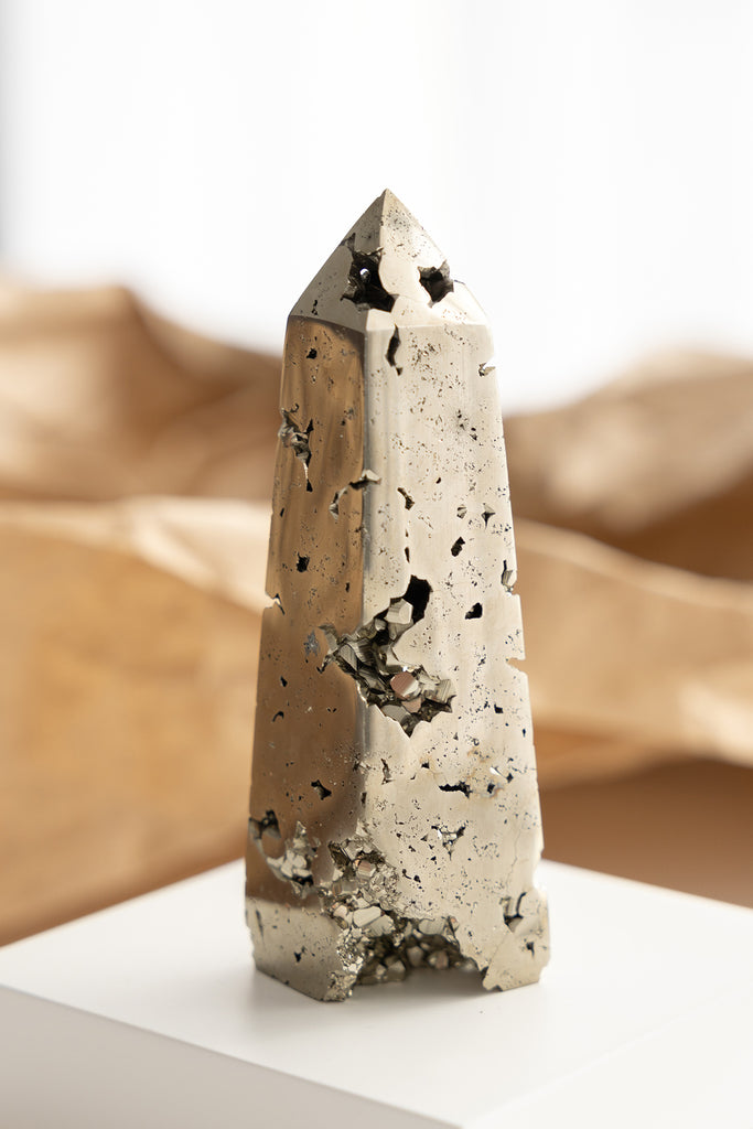 pyrite obelisk point polished aaa grade