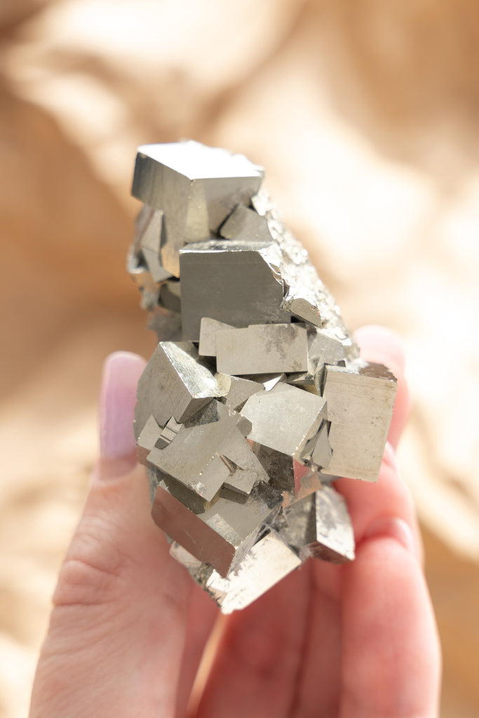 cubic pyrite cluster
