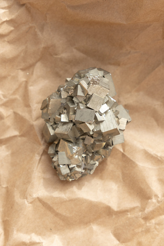 cubic pyrite cluster