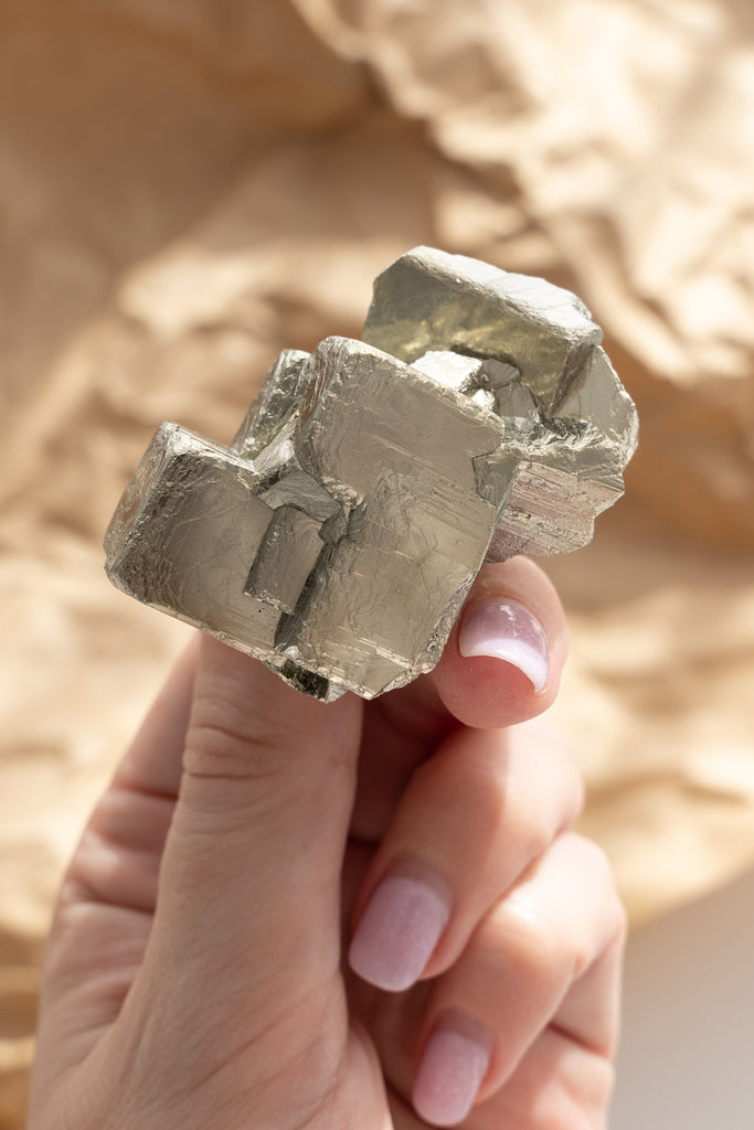 cubic pyrite cluster