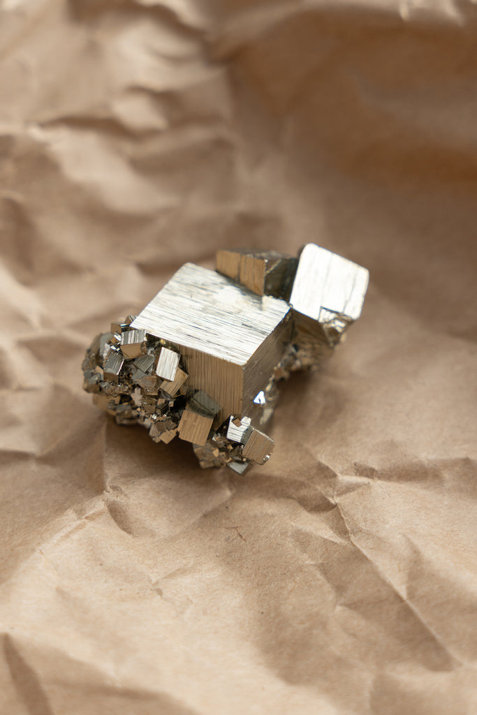 cubic pyrite cluster