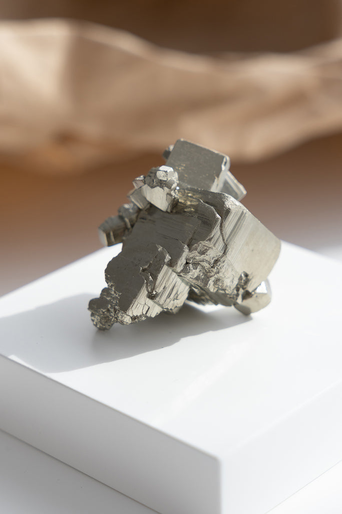 cubic pyrite cluster