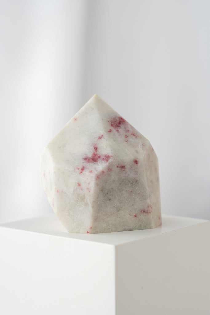 cherry blossom cinnabrite stone freeform crystal