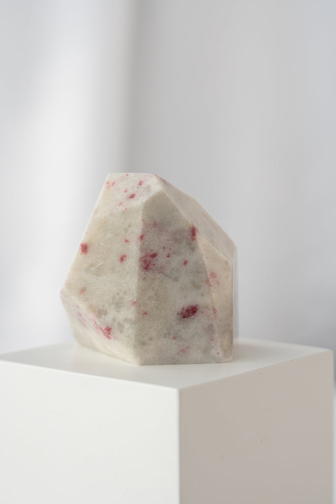 cherry blossom cinnabrite stone freeform crystal