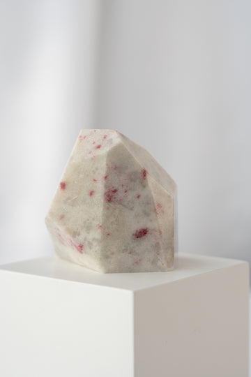 cherry blossom cinnabrite stone freeform crystal