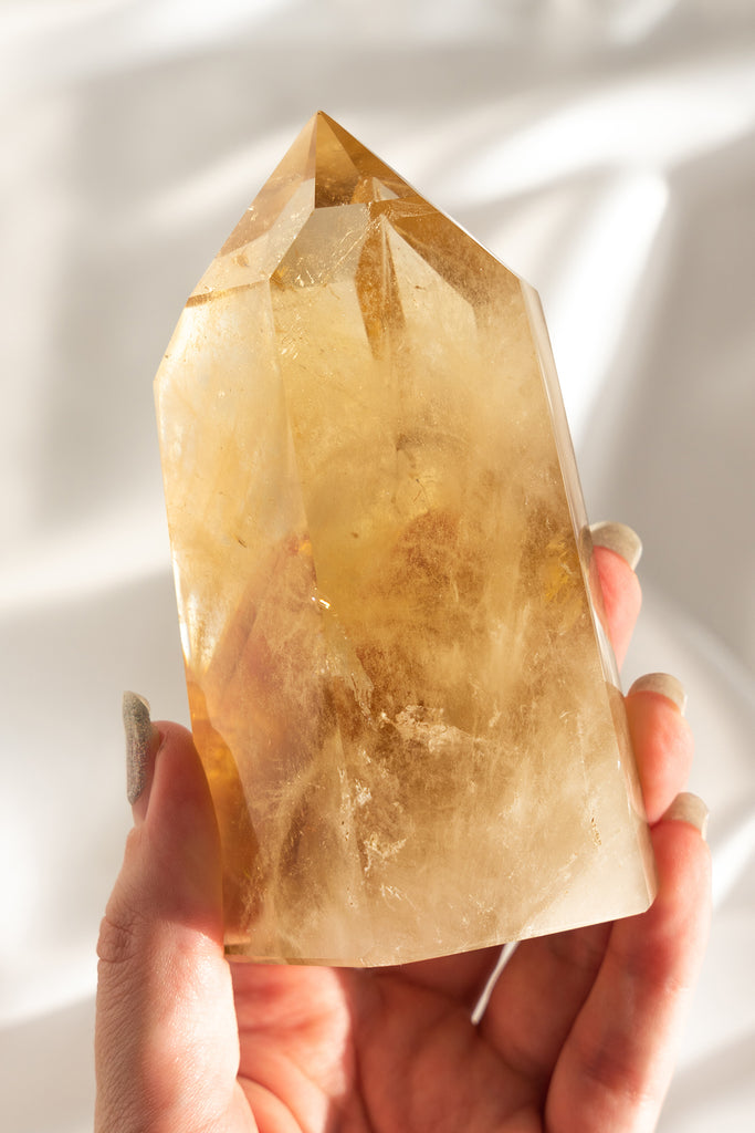 natural citrine point
