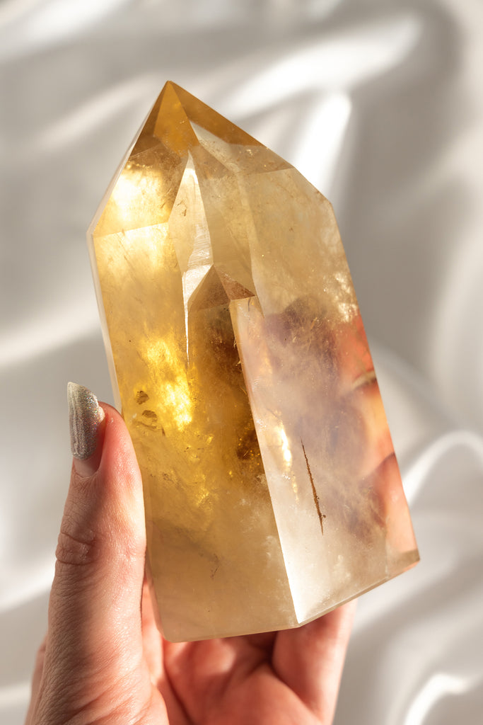 natural citrine point