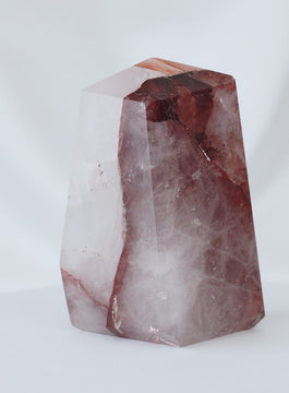hematoid quartz fire quartz point video