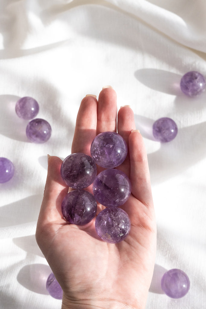 natural amethyst sphere