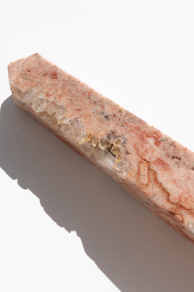 pink amethyst obelisk druzy