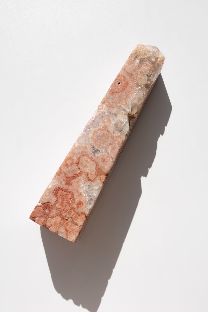 pink amethyst obelisk druzy
