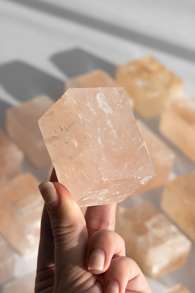 pink optical calcite mexico