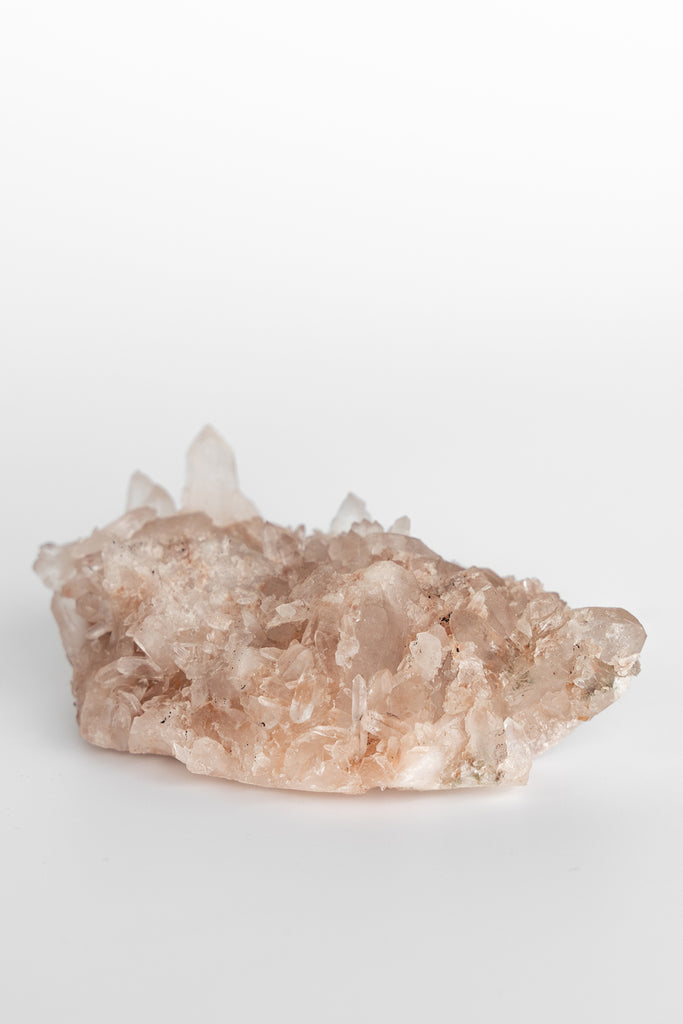 Pink Himalayan Samadhi Quartz Cluster