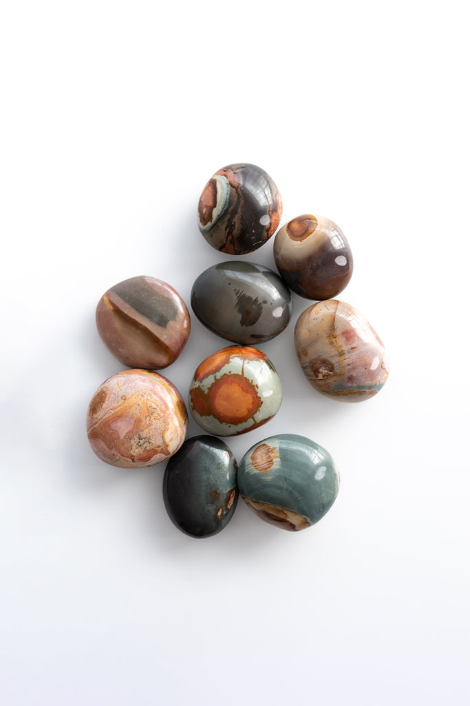 Polychrome Jasper Palm Stone